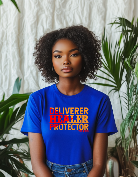 Deliverer Healer Protector Unisex Heavy Cotton Tee