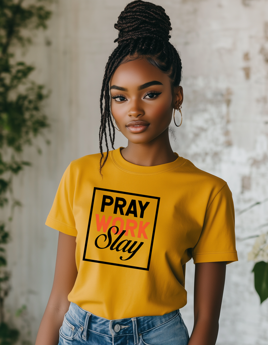 Pray, Work, Slay, Collection: Infusing Faith and Determination