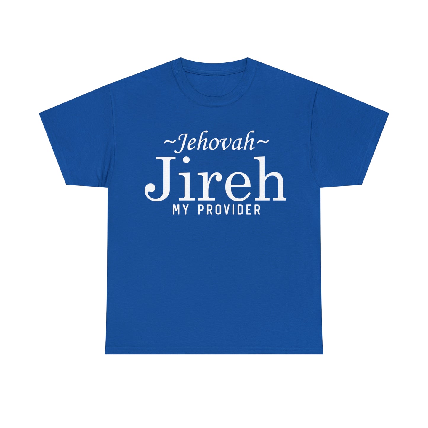 Christian Apparel T Shirts, Jehovah Jireh cotton T=shirt