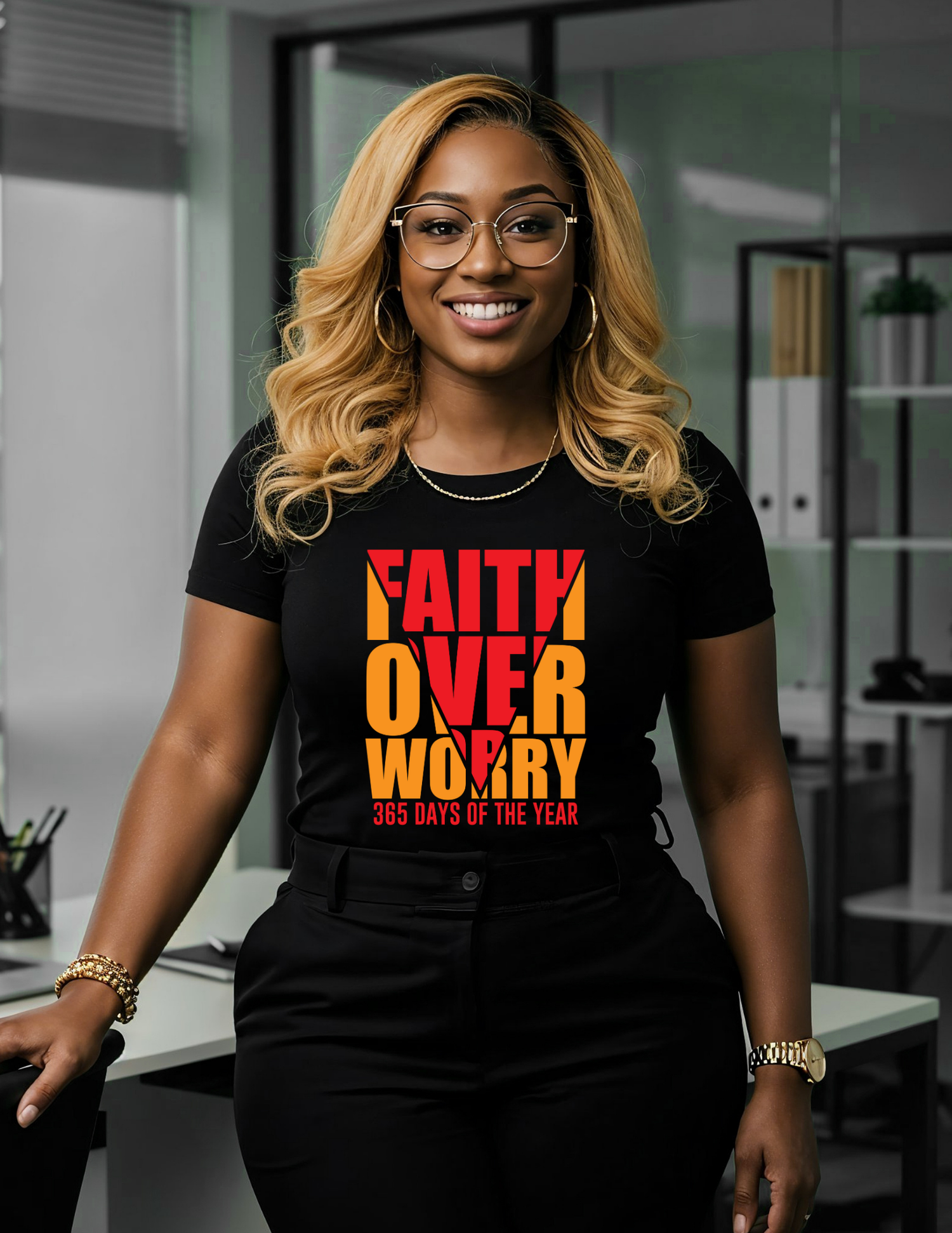 Faith over worry sweatshirt collection