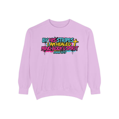 By His Stripes Christian T-Shirt  Graphic Sweatshirt