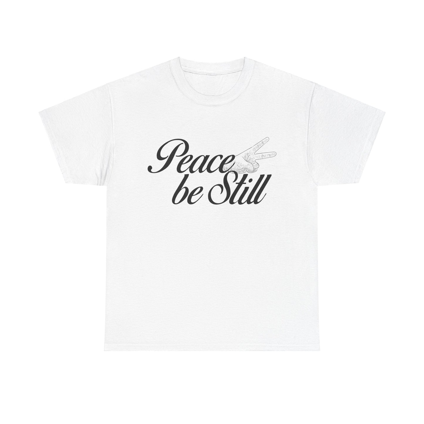 Peace Be Still – Christian Unisex Heavy Cotton T-Shirt