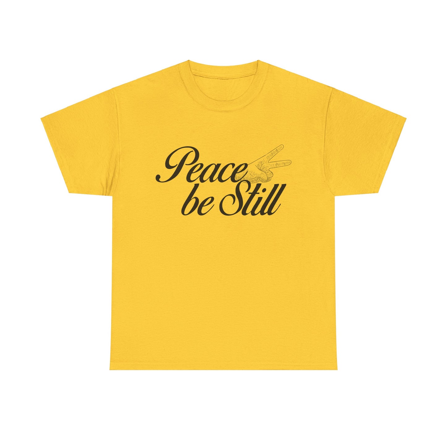 Peace Be Still – Christian Unisex Heavy Cotton T-Shirt