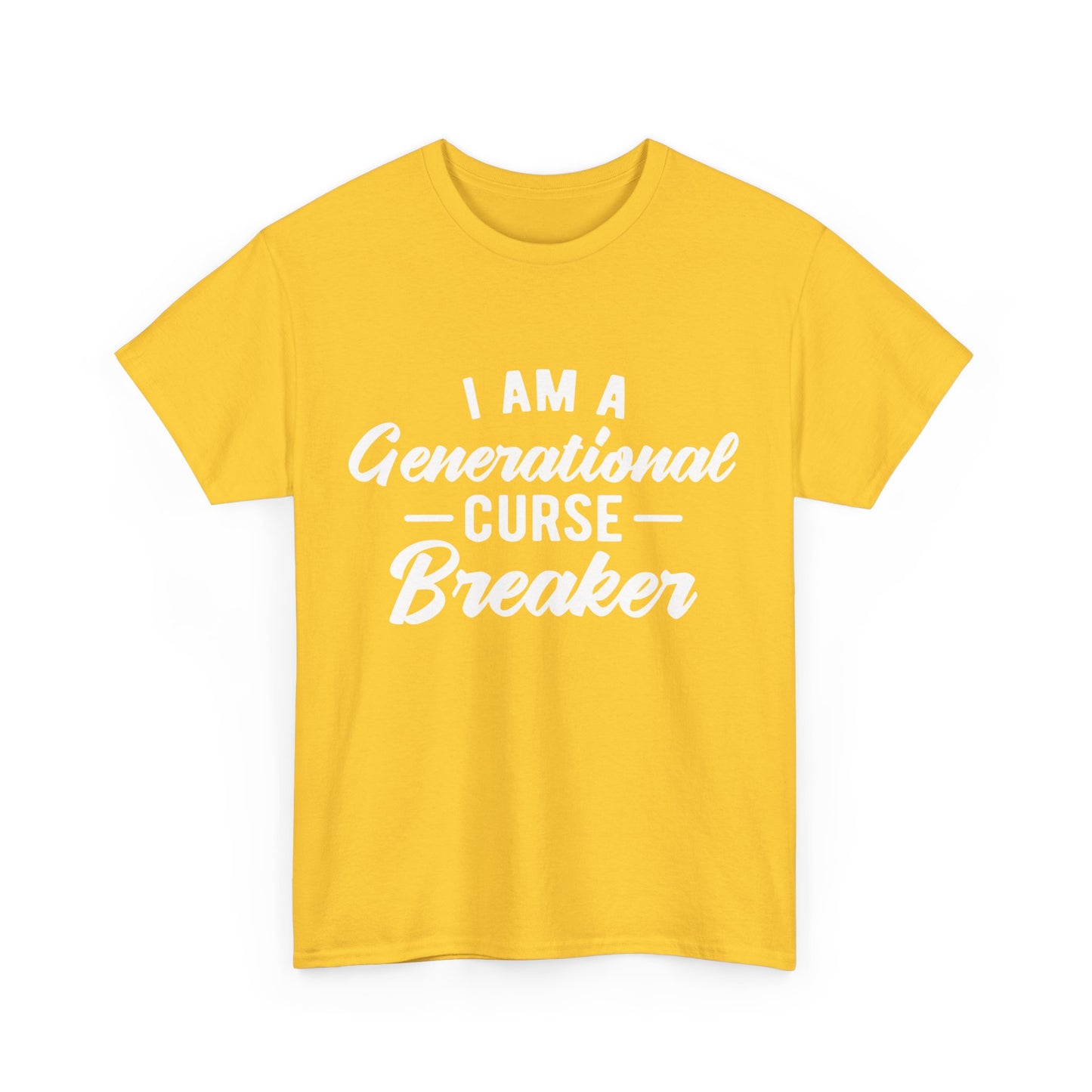 Faith Based T Shirts, I am a generational curse breaker Unisex Heavy Cotton Tee