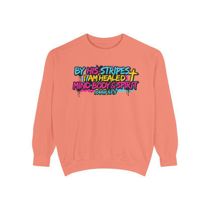 By His Stripes Christian T-Shirt  Graphic Sweatshirt