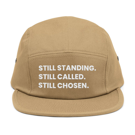 Still Standing. Still Called. Still Chosen. – Embroidered 5-Panel Cap | Inspirational Faith Hat