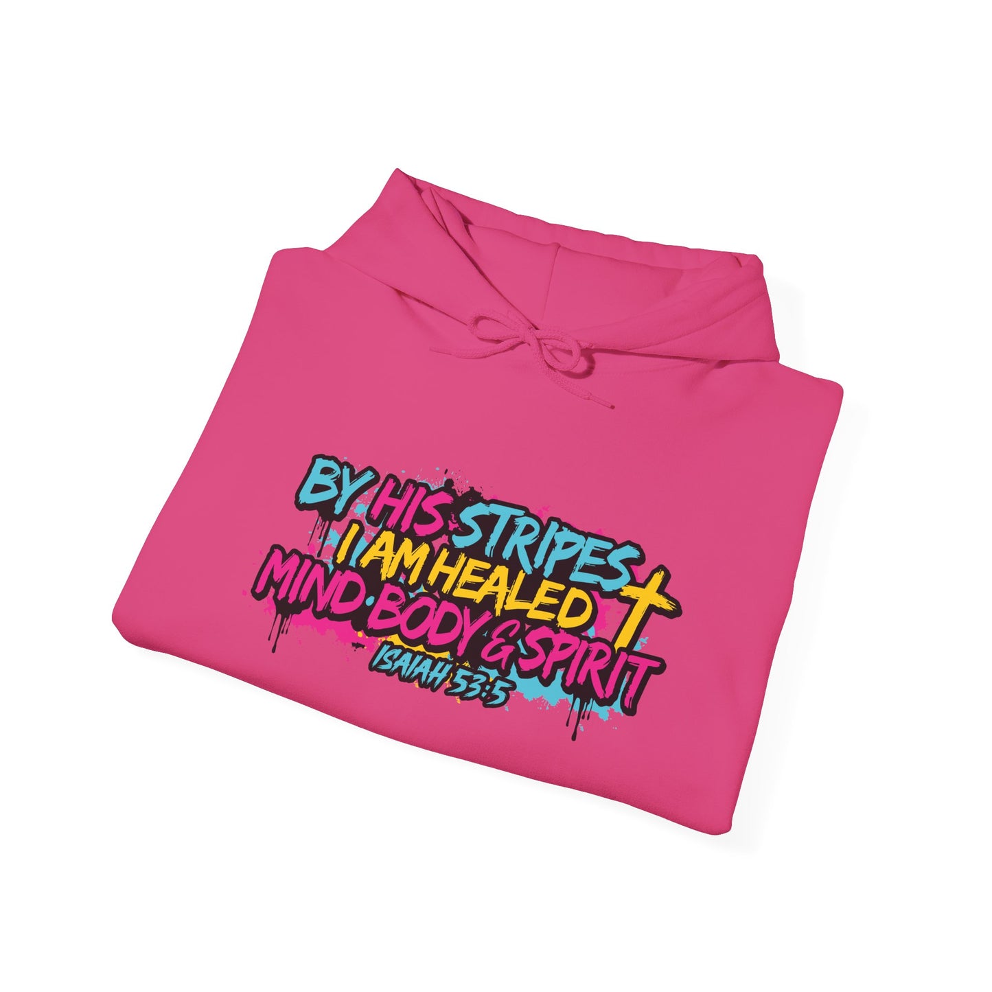 “By His Stripes I Am Healed” Christian Hoodie – Faith Pullover