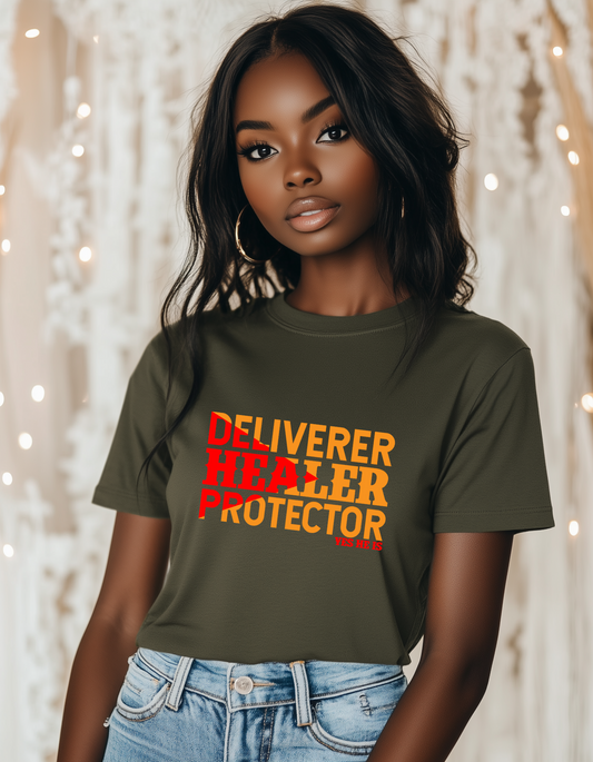 Deliverer Healer Protector Unisex Heavy Cotton Tee