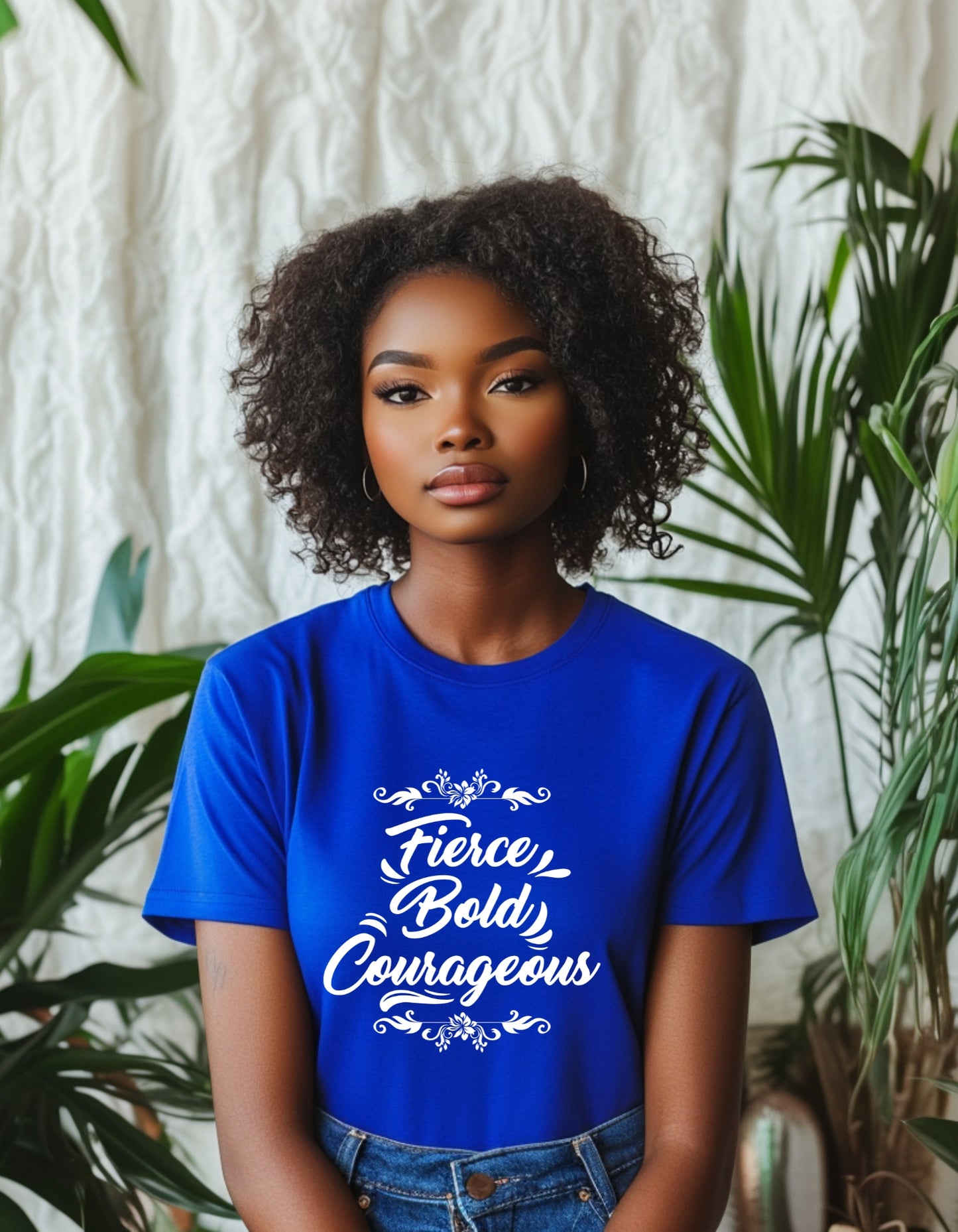 Bold and Courageous Tee: Wear Your Strength Christian Apparel