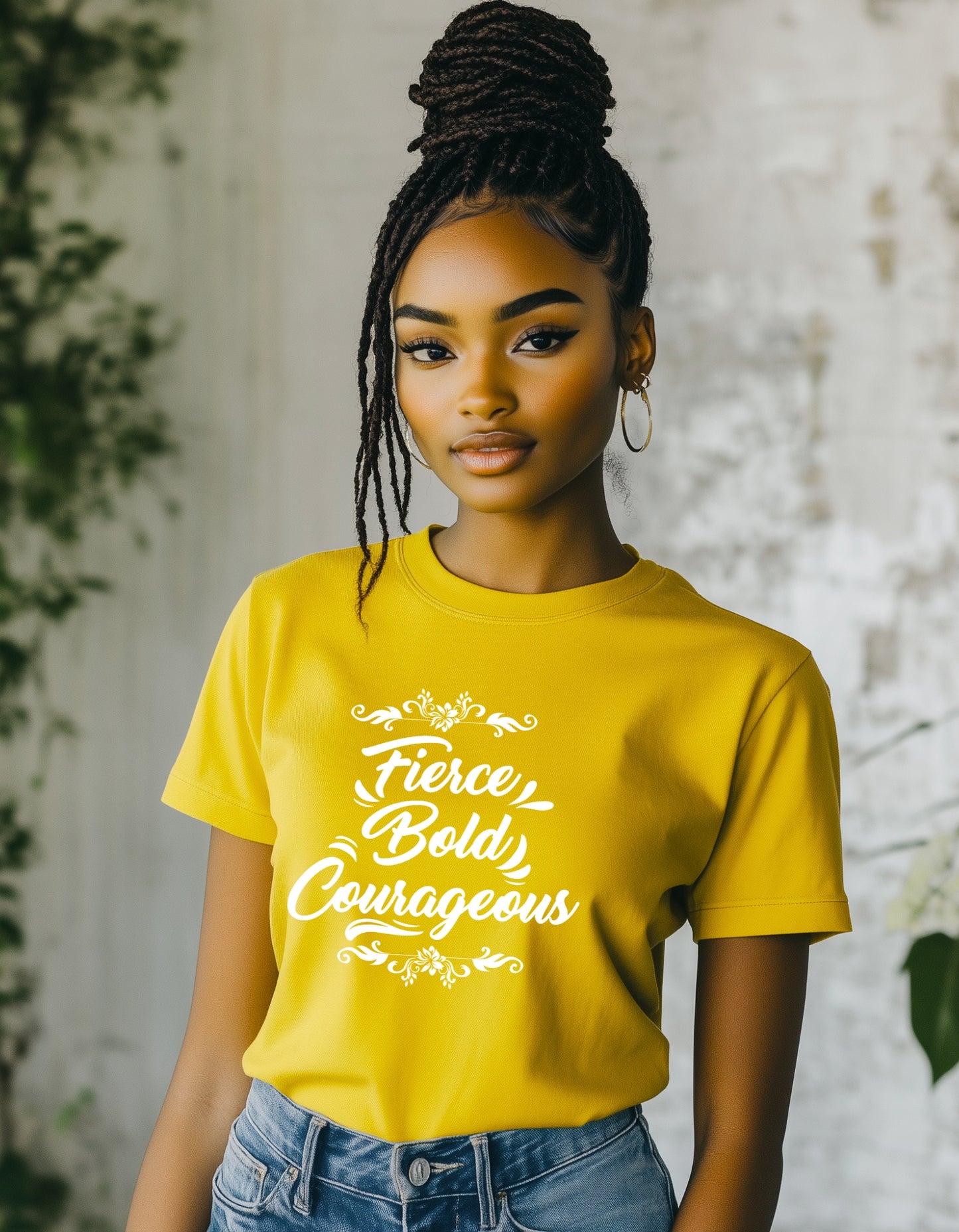 Bold and Courageous Tee: Wear Your Strength Christian Apparel