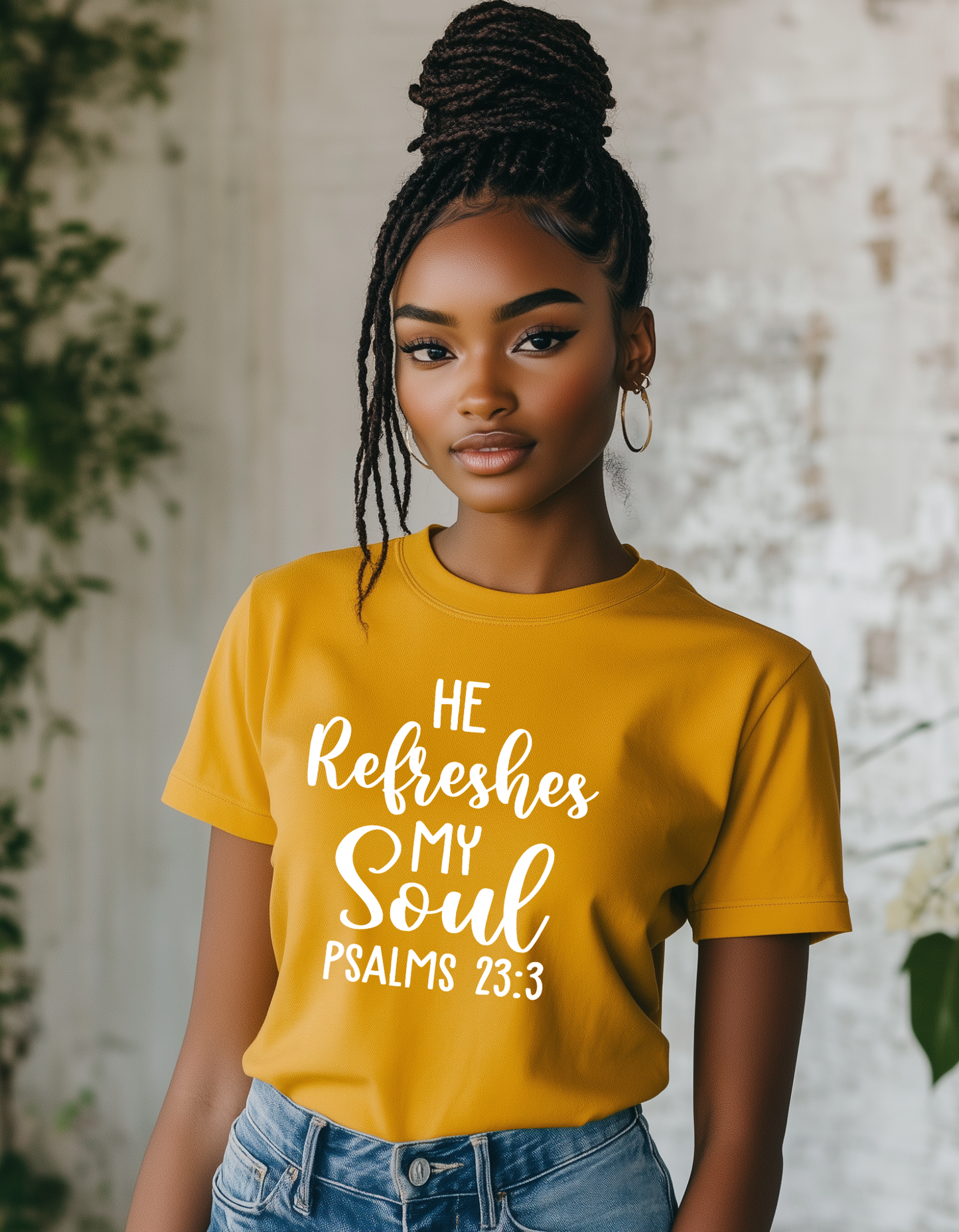 He refreshes my soul Unisex Heavy Cotton Tee