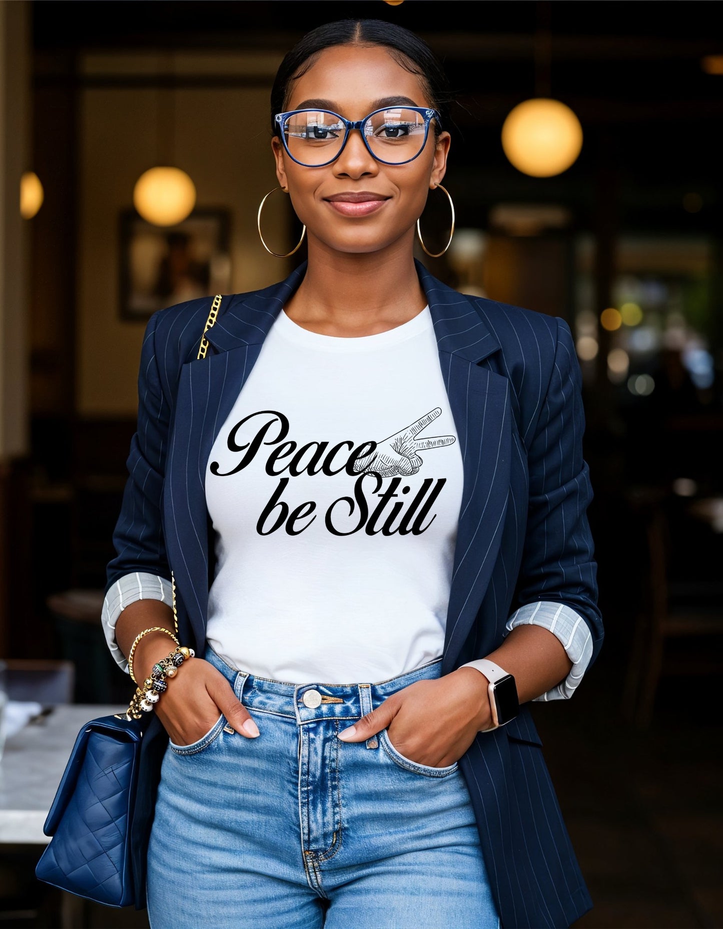 Peace Be Still – Christian Unisex Heavy Cotton T-Shirt