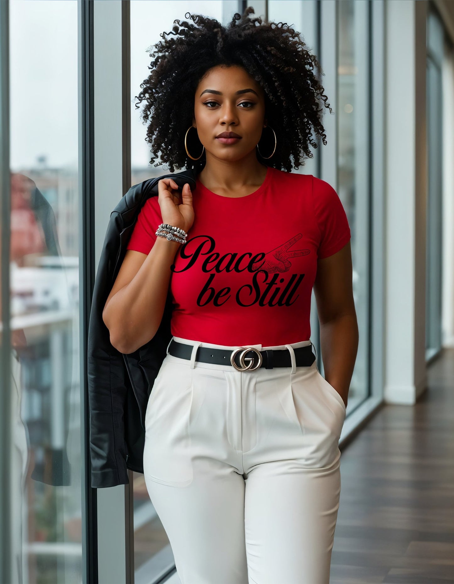 Peace Be Still – Christian Unisex Heavy Cotton T-Shirt