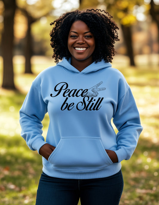 Peace Be Still Unisex Heavy Blend™ Christian Hoodie – Cozy Faith-Based Comfort