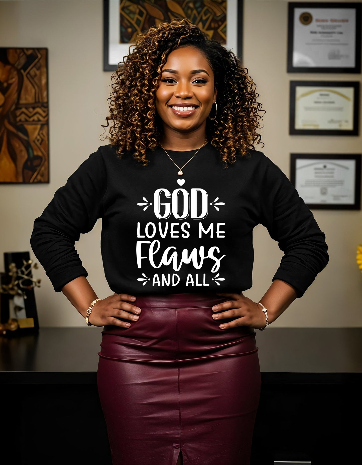 God Loves Me – Christian Crewneck Sweatshirt