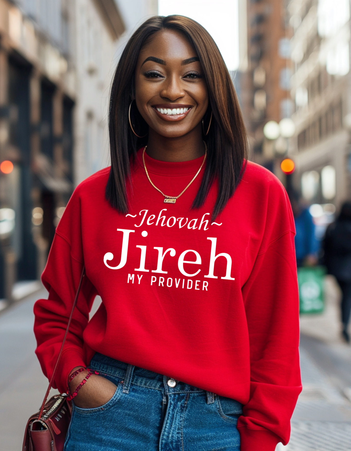 Jehovah Jireh my provider Christian crewneck sweatshirt