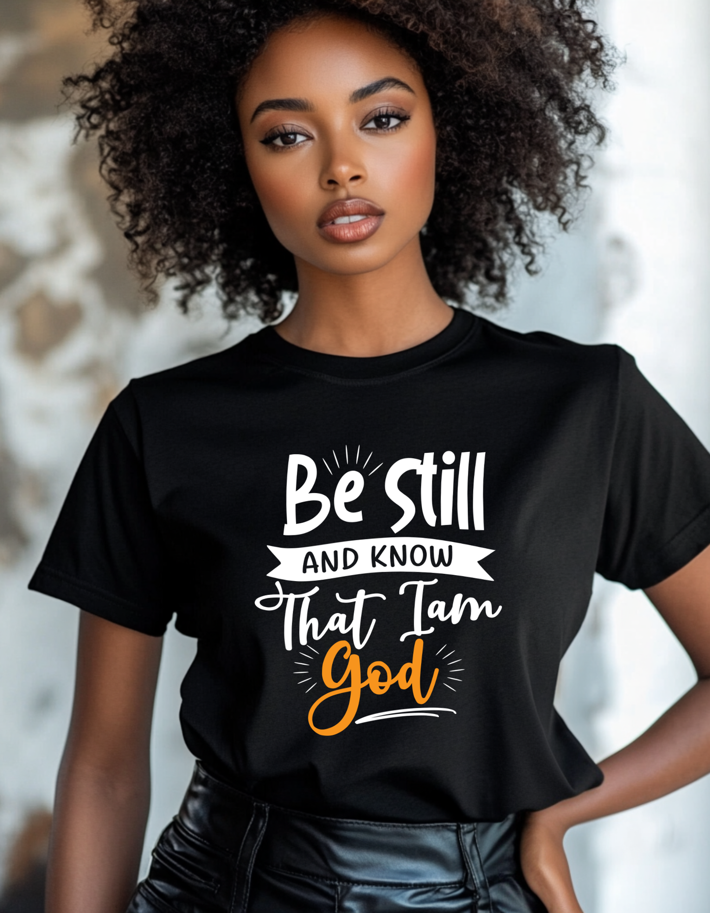 Be Still and Know: God Unisex Heavy Cotton T-shirt