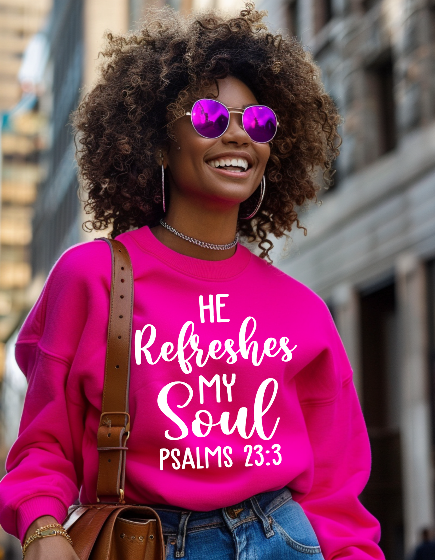 He refreshes my soul Psalms 23,