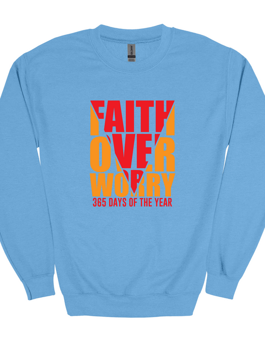 Faith over worries Unisex Crewneck Sweatshirt