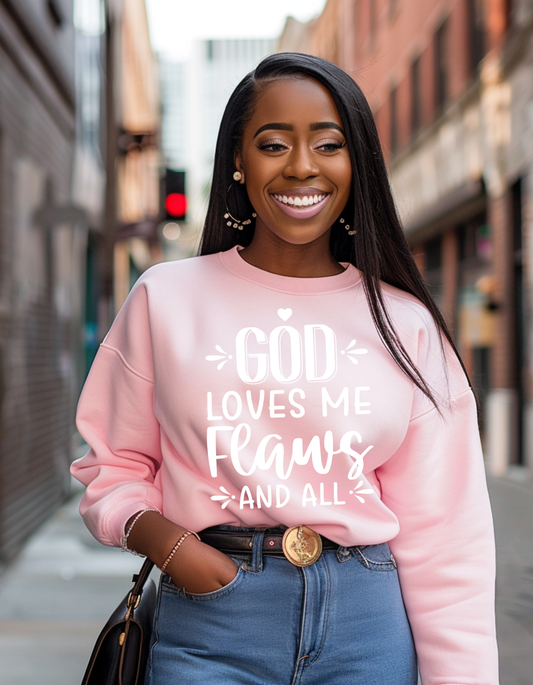 God Loves Me – Christian Crewneck Sweatshirt