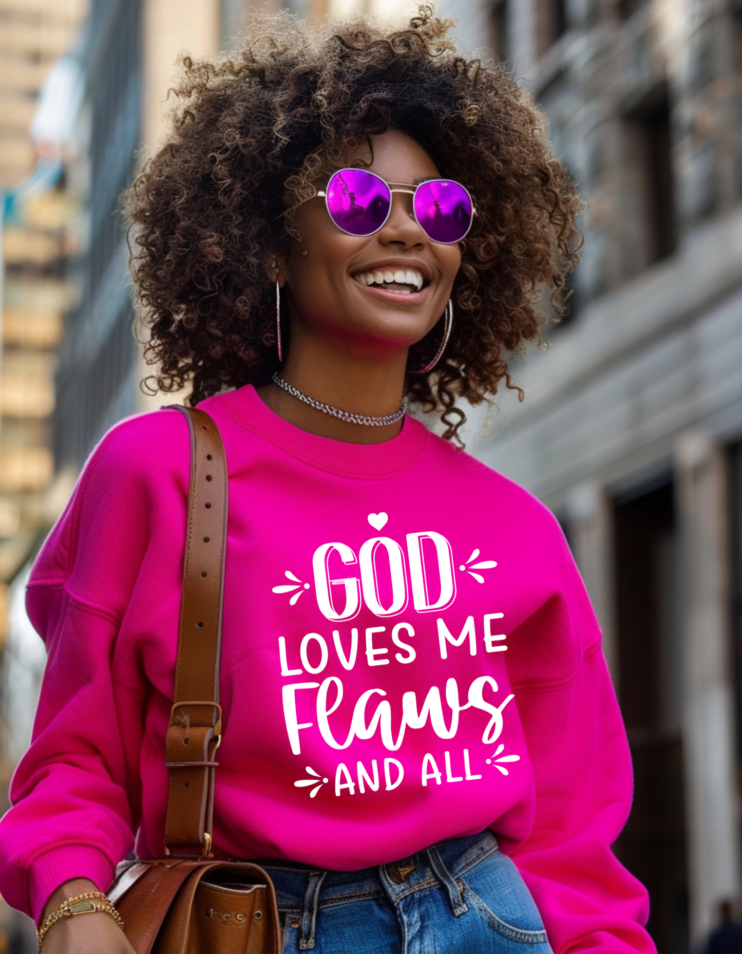 God Loves Me – Christian Crewneck Sweatshirt