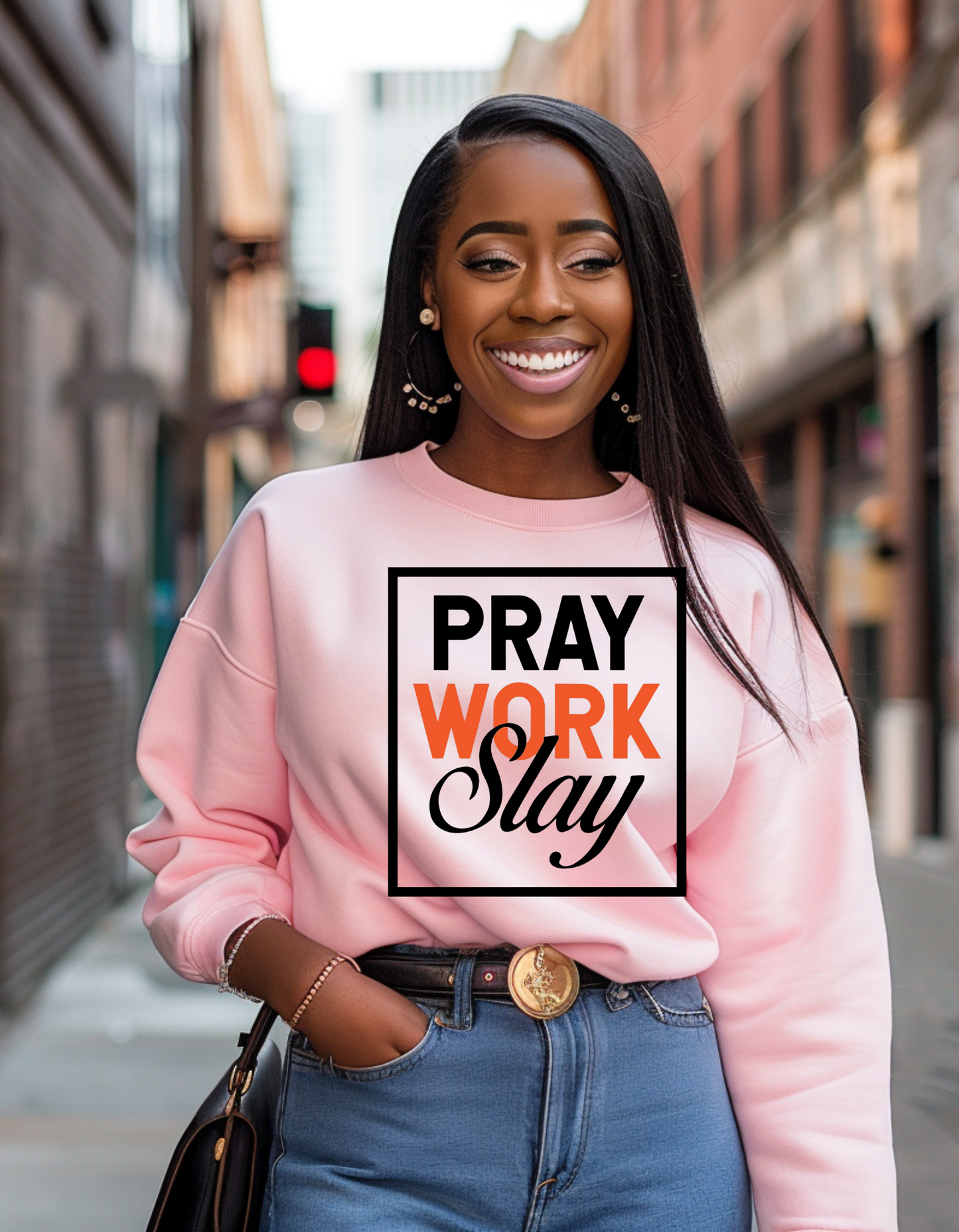 Pray Work Slay Christian  sweater