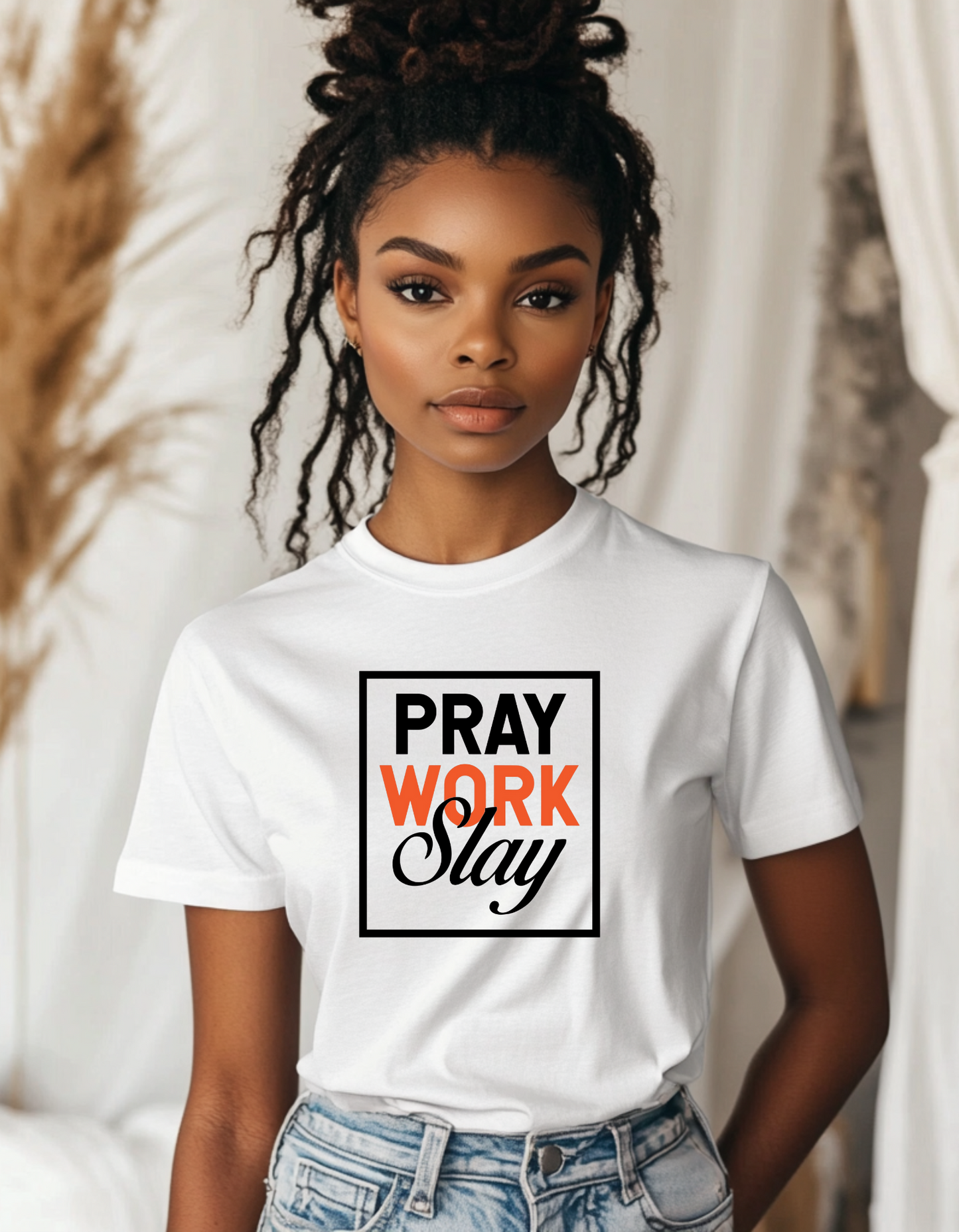 Pray work slay Unisex Heavy Cotton Tee