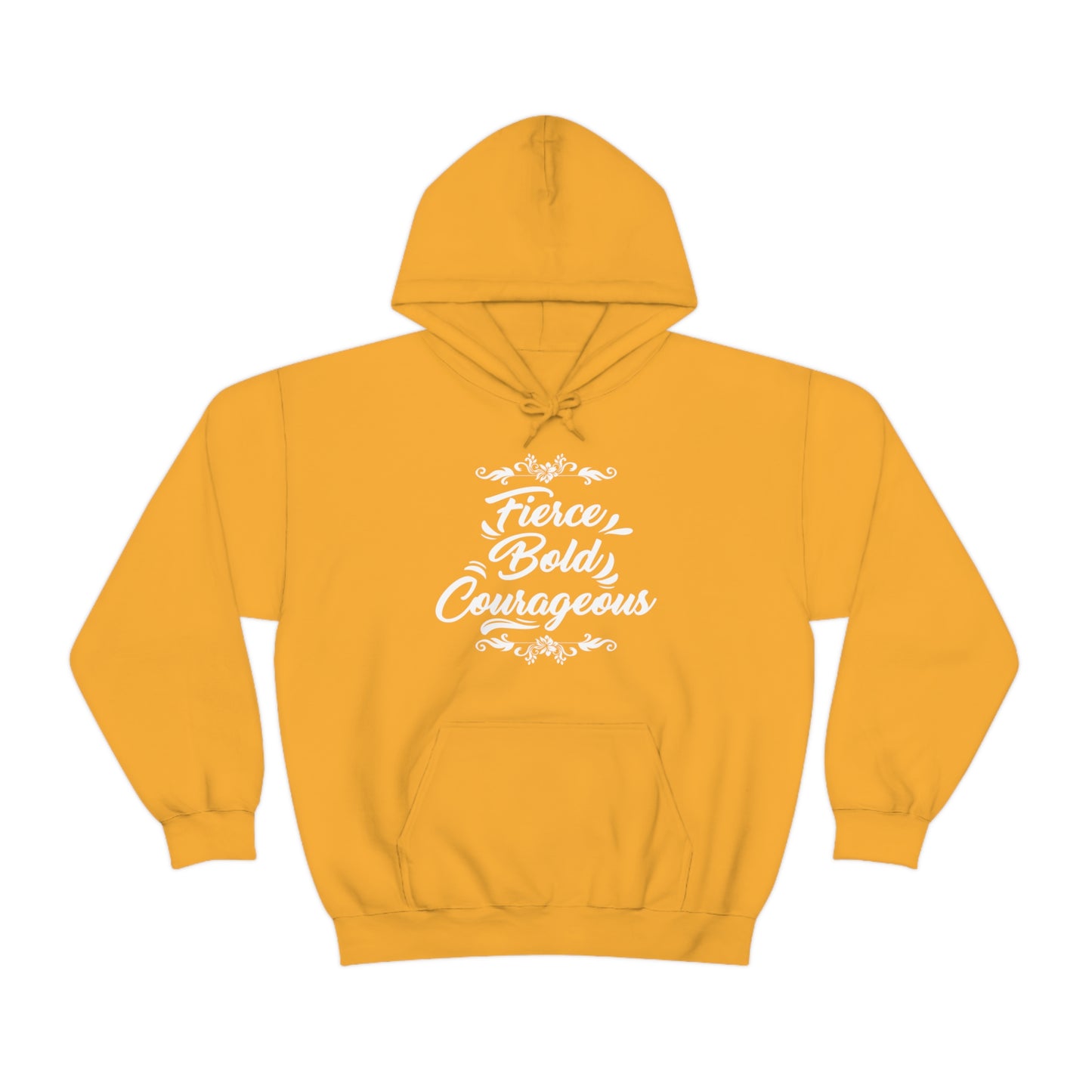 Unisex Black Hoodie, Fierce bold Unisex Heavy Blend™ Hooded Sweatshirt